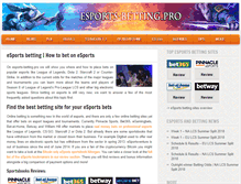Tablet Screenshot of esports-betting.pro